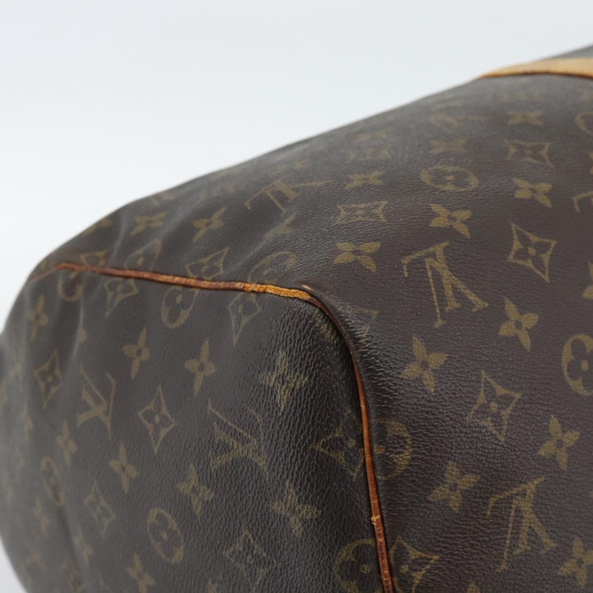 LOUIS VUITTON Monogram Keepall 55 Boston Bag M41424 LV Auth 190609