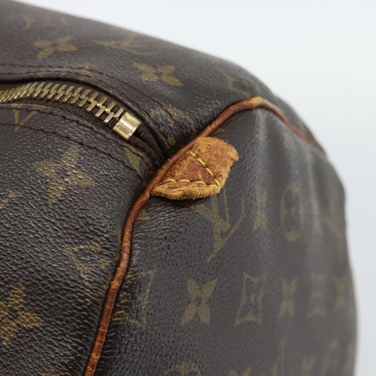 LOUIS VUITTON Monogram Keepall 55 Boston Bag M41424 LV Auth 190609