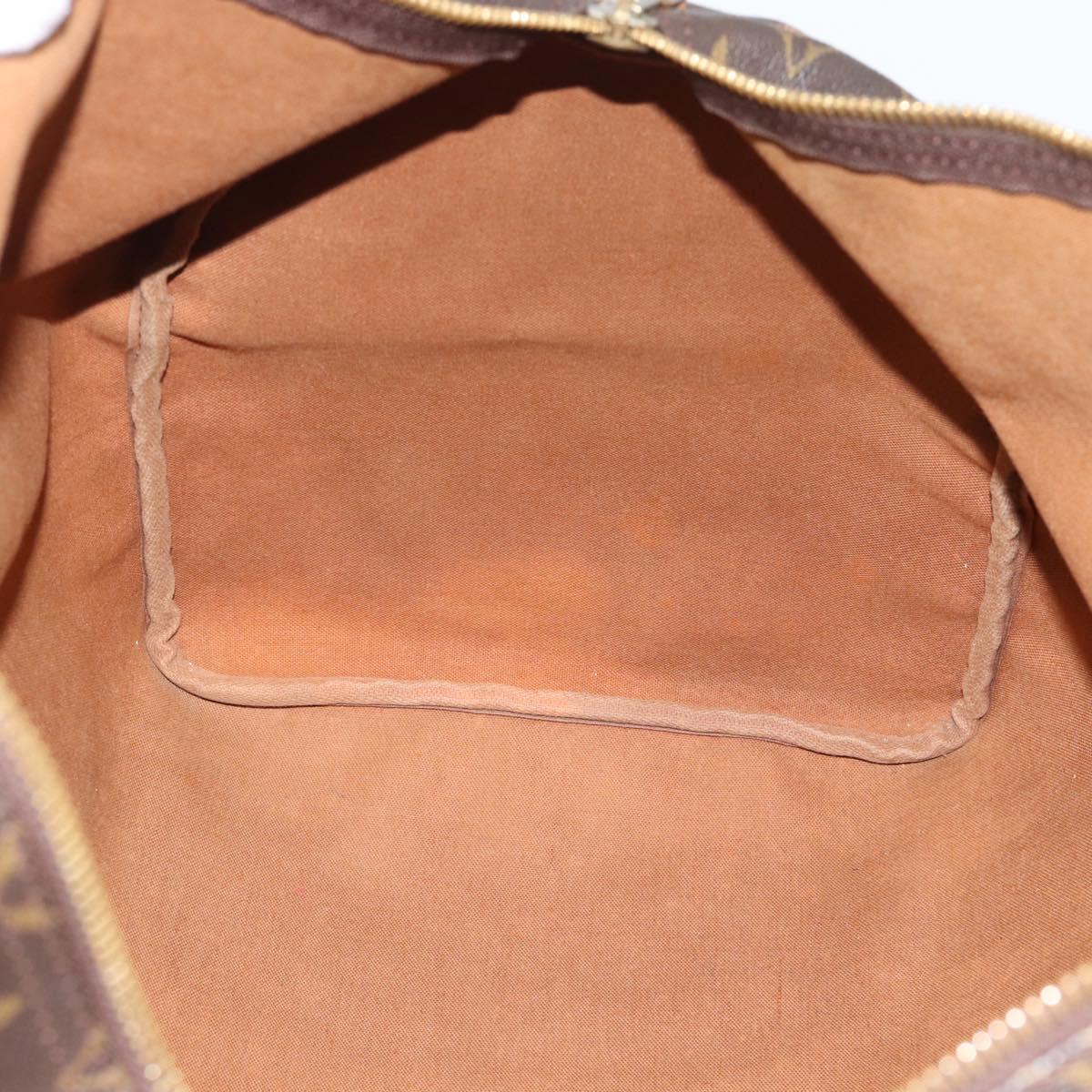 LOUIS VUITTON Monogram Keepall 55 Boston Bag M41424 LV Auth 190609