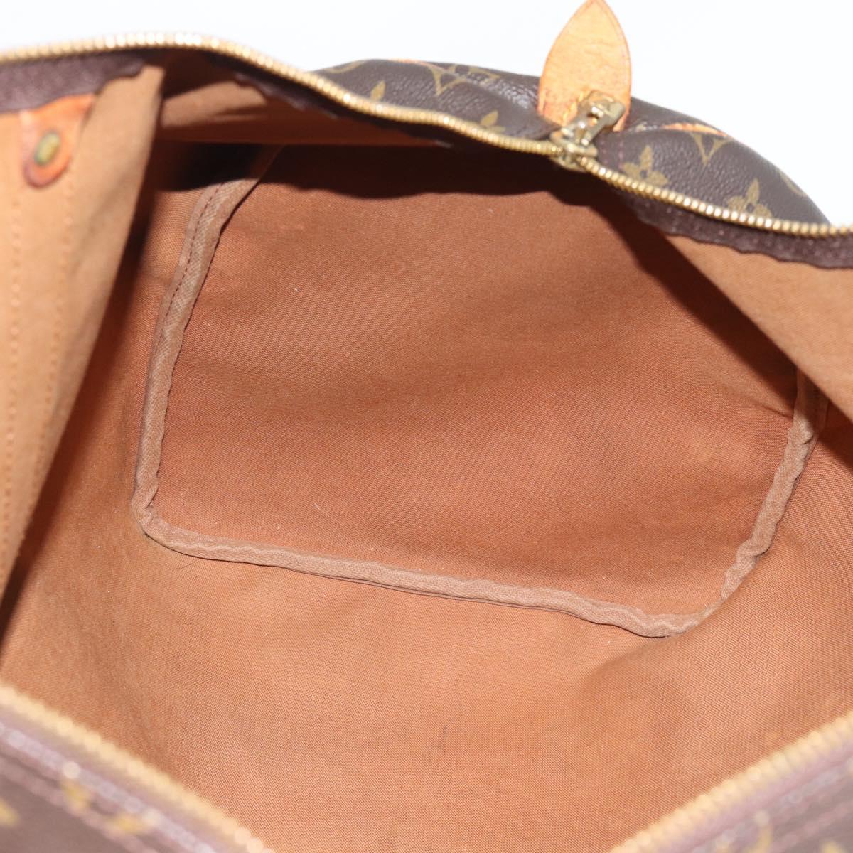 LOUIS VUITTON Monogram Keepall 55 Boston Bag M41424 LV Auth 190609