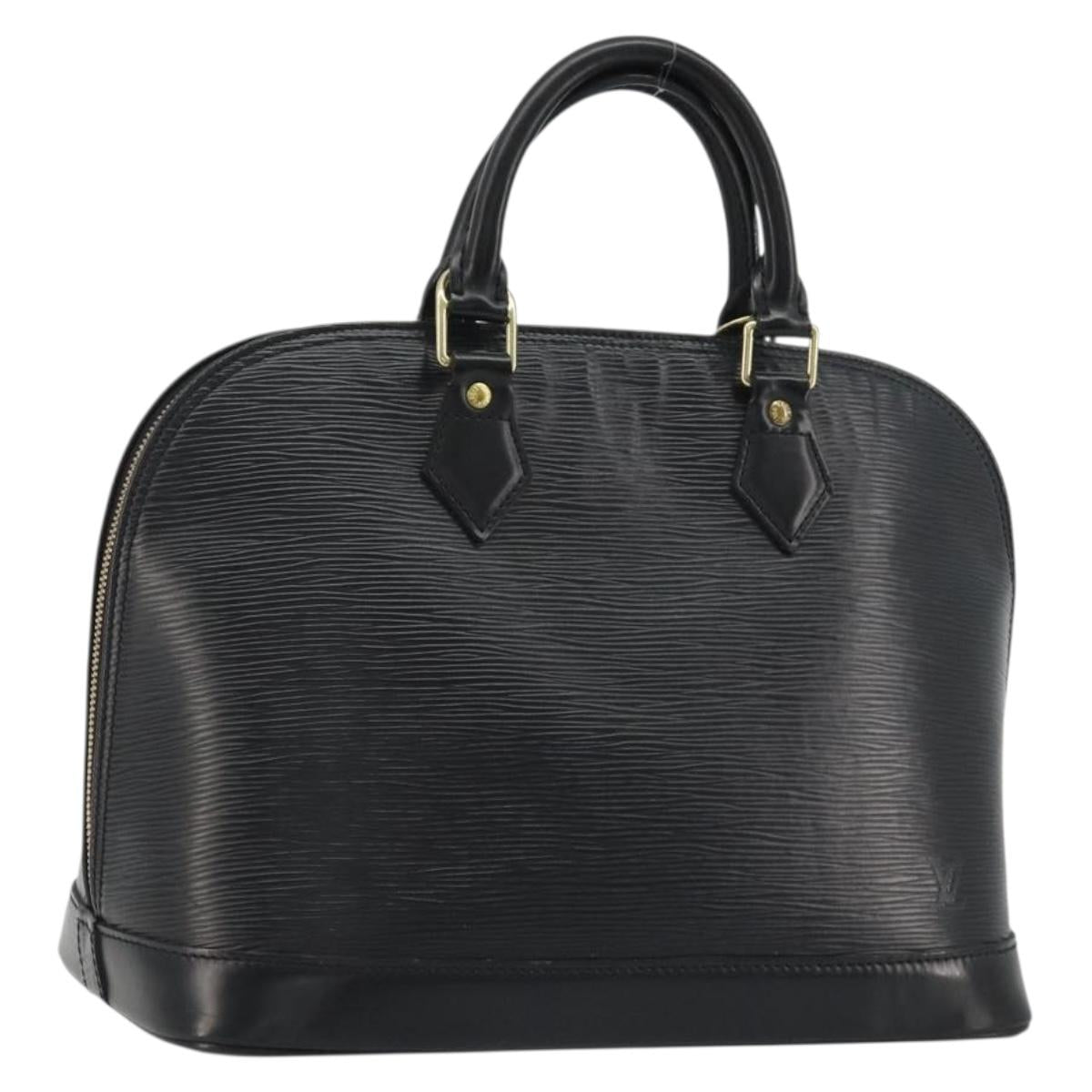 LOUIS VUITTON Epi Alma Hand Bag Noir Black M52142 LV Auth 190623A