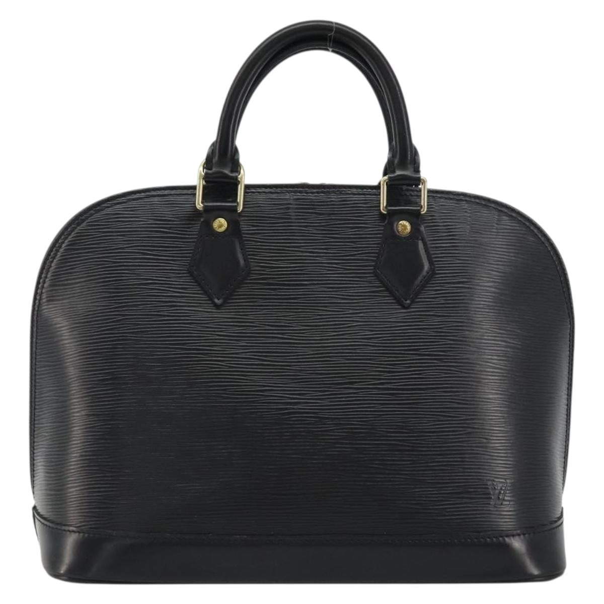 LOUIS VUITTON Epi Alma Hand Bag Noir Black M52142 LV Auth 190623A