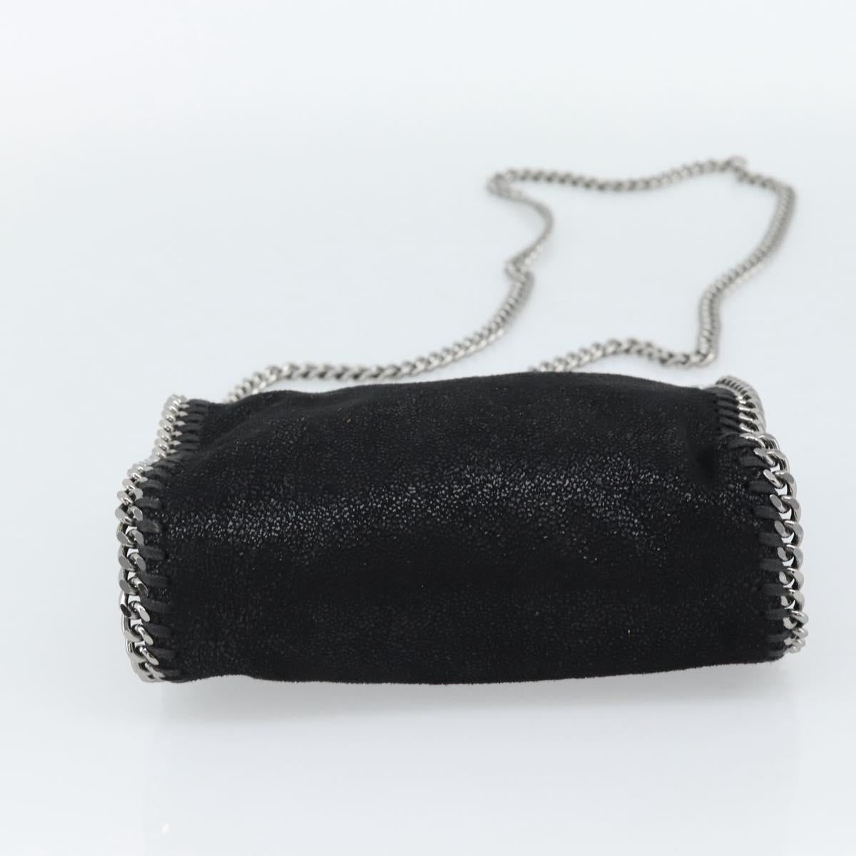 Stella MacCartney Chain Falabella Tiny Bag Polyester 2way Black Auth 190626A