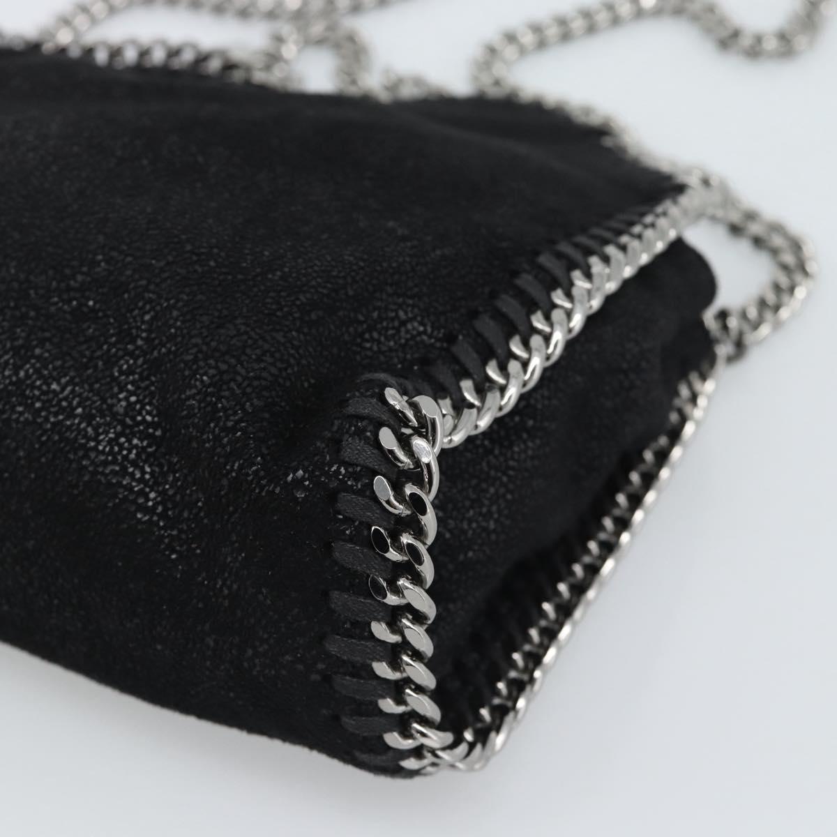 Stella MacCartney Chain Falabella Tiny Bag Polyester 2way Black Auth 190626A