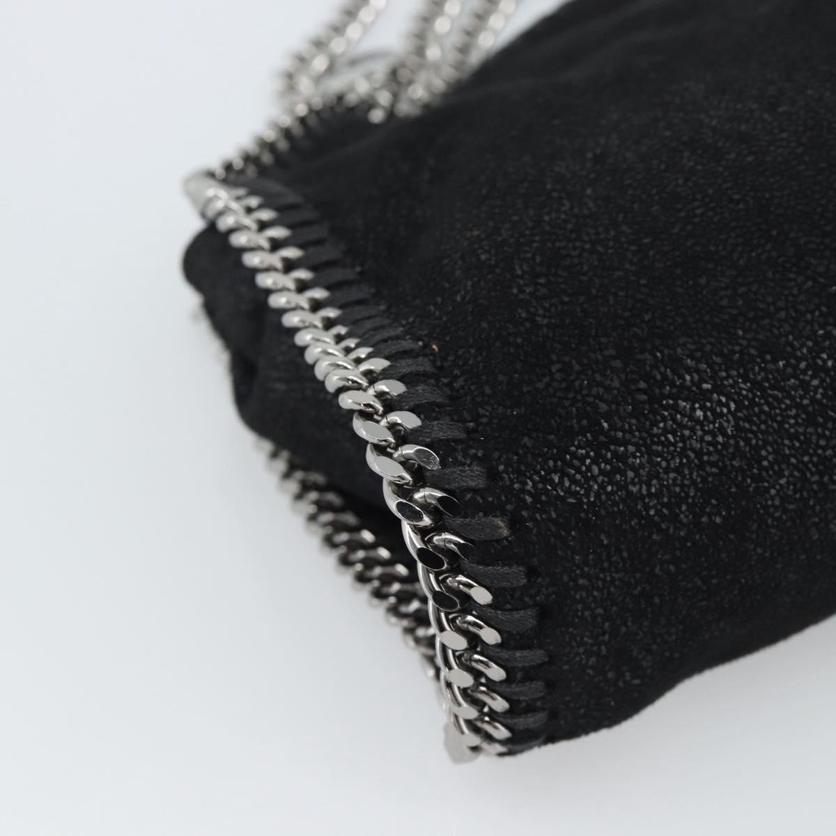 Stella MacCartney Chain Falabella Tiny Bag Polyester 2way Black Auth 190626A