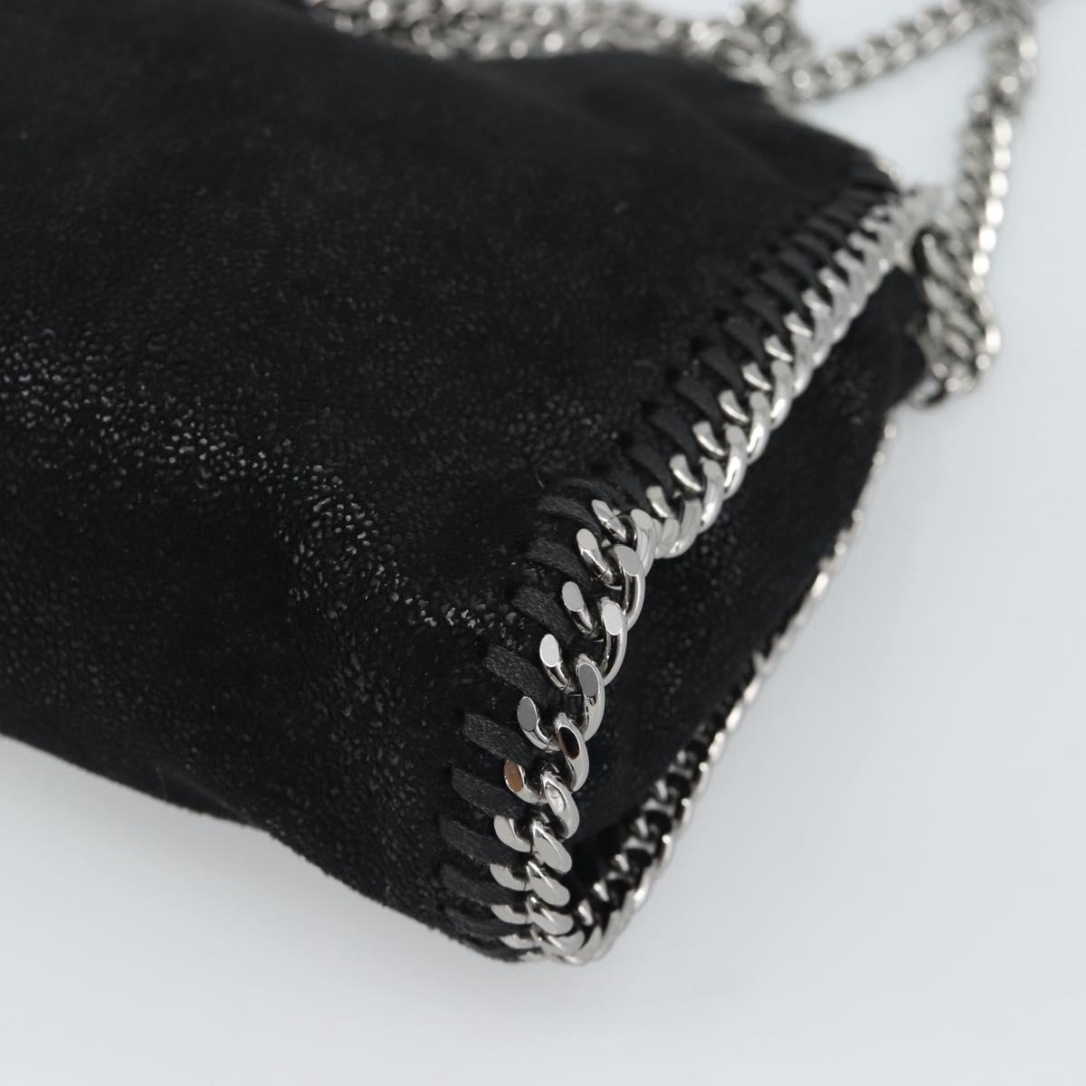 Stella MacCartney Chain Falabella Tiny Bag Polyester 2way Black Auth 190626A
