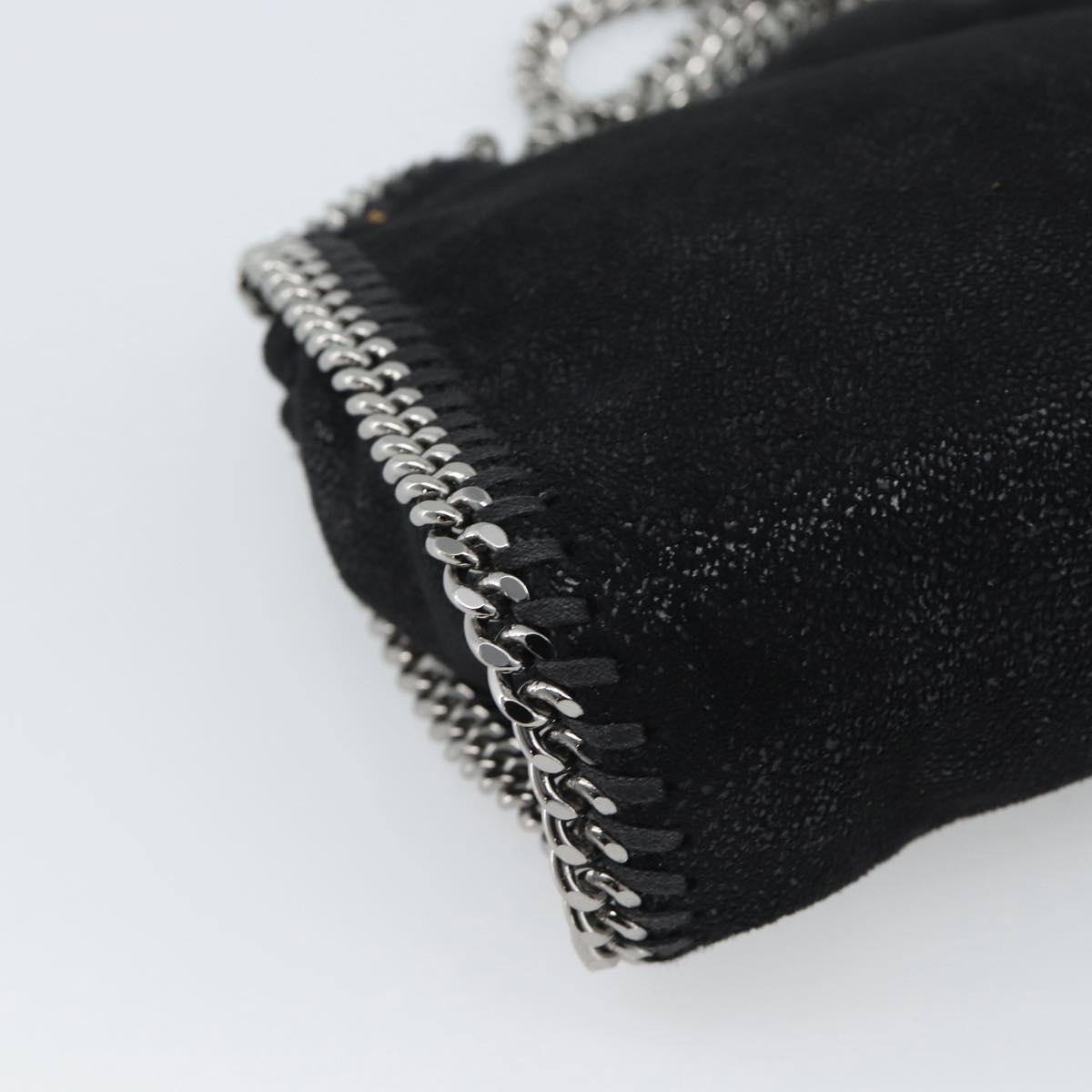 Stella MacCartney Chain Falabella Tiny Bag Polyester 2way Black Auth 190626A