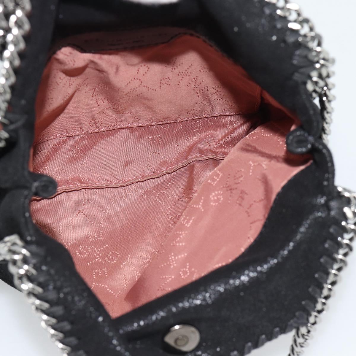 Stella MacCartney Chain Falabella Tiny Bag Polyester 2way Black Auth 190626A