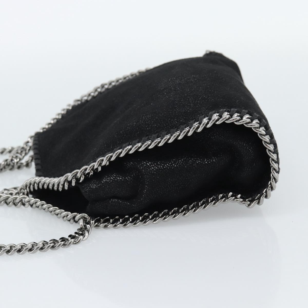 Stella MacCartney Chain Falabella Tiny Bag Polyester 2way Black Auth 190626A