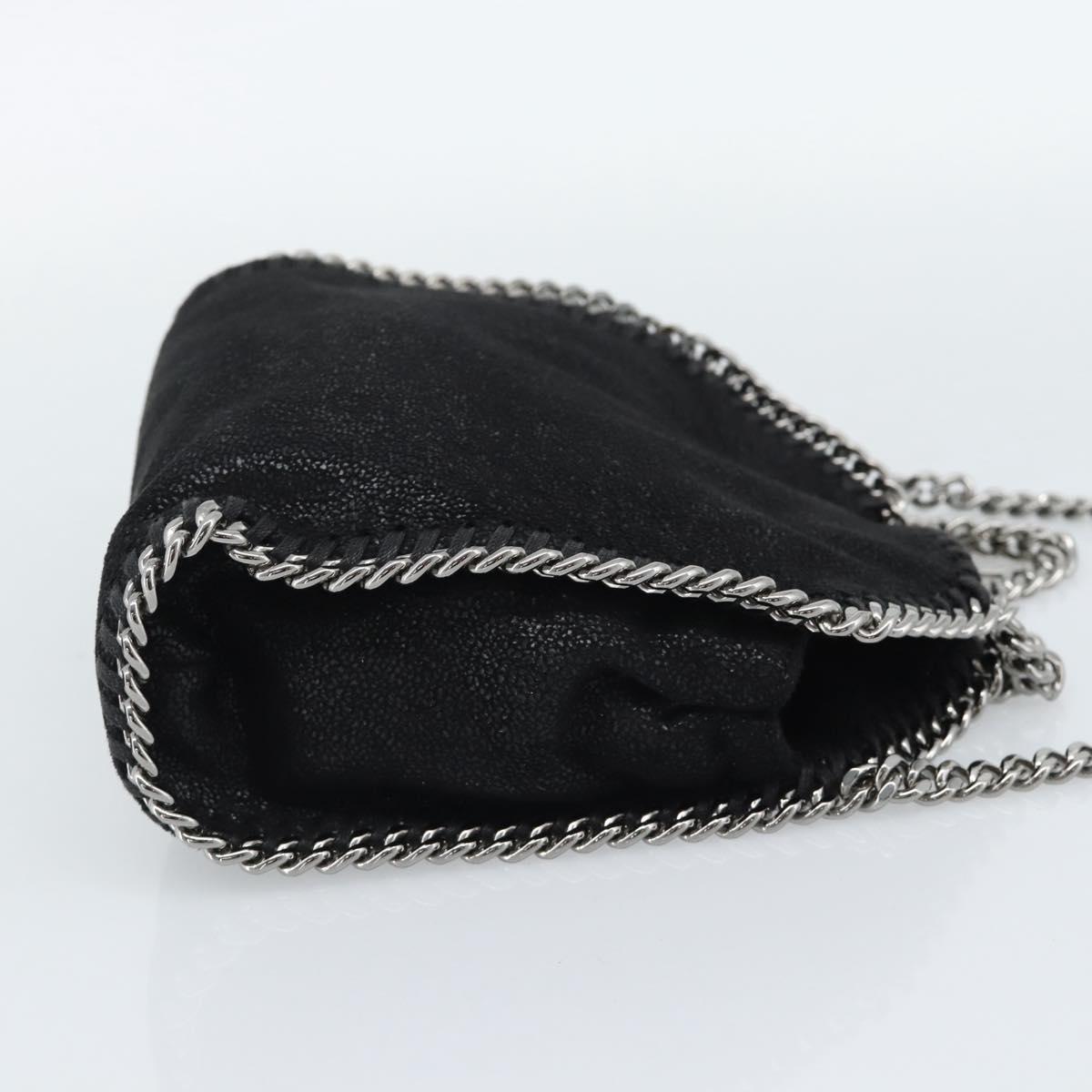 Stella MacCartney Chain Falabella Tiny Bag Polyester 2way Black Auth 190626A