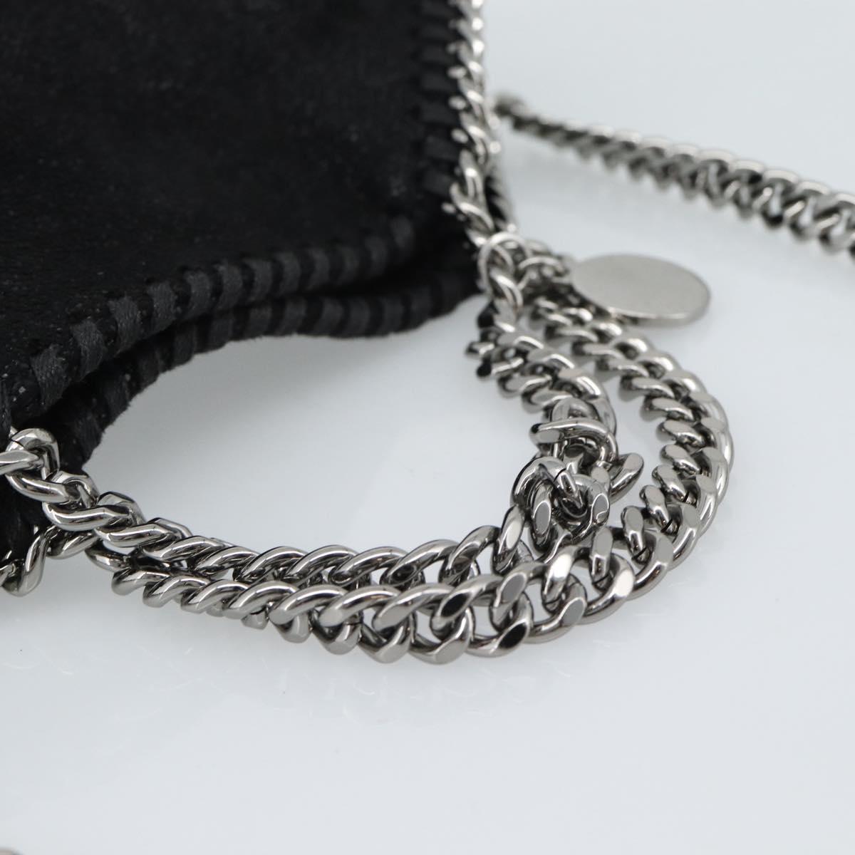 Stella MacCartney Chain Falabella Tiny Bag Polyester 2way Black Auth 190626A
