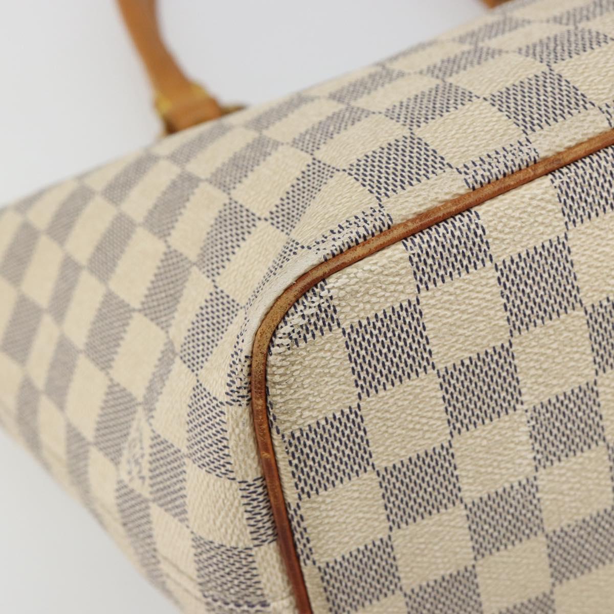 LOUIS VUITTON Damier Azur Saleya PM Tote Bag N51186 LV Auth 190633