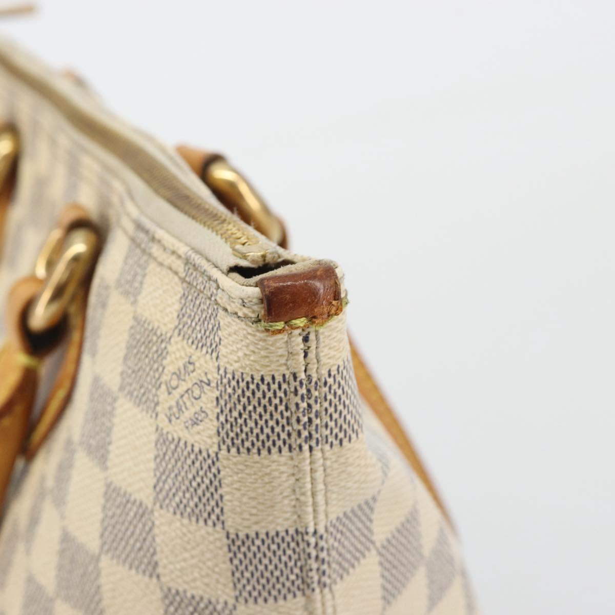LOUIS VUITTON Damier Azur Saleya PM Tote Bag N51186 LV Auth 190633