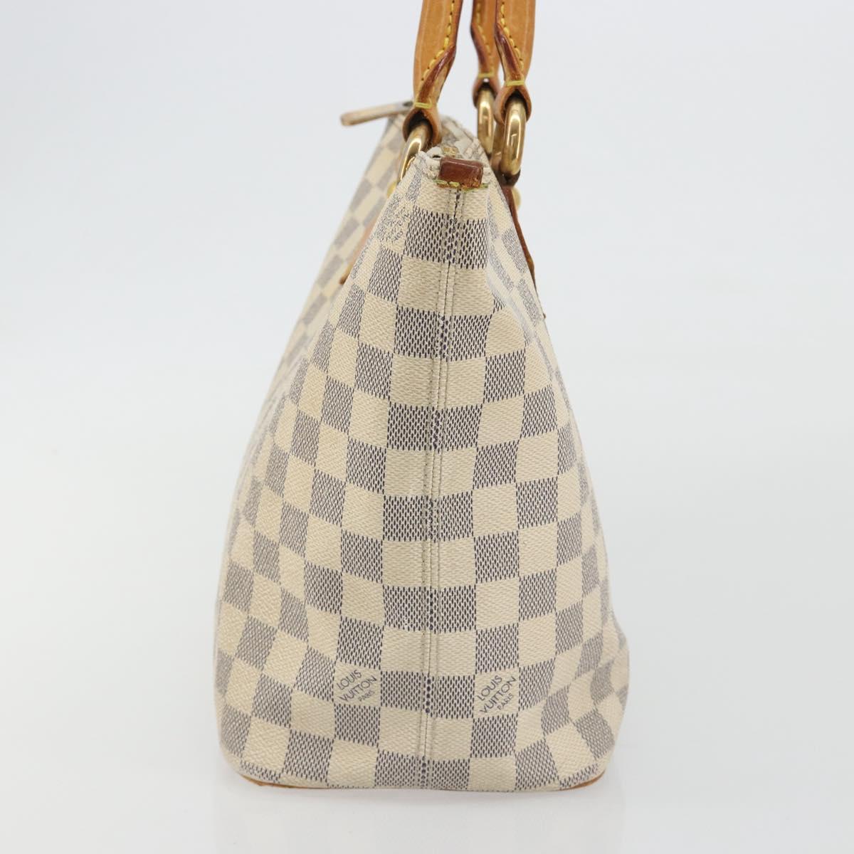 LOUIS VUITTON Damier Azur Saleya PM Tote Bag N51186 LV Auth 190633