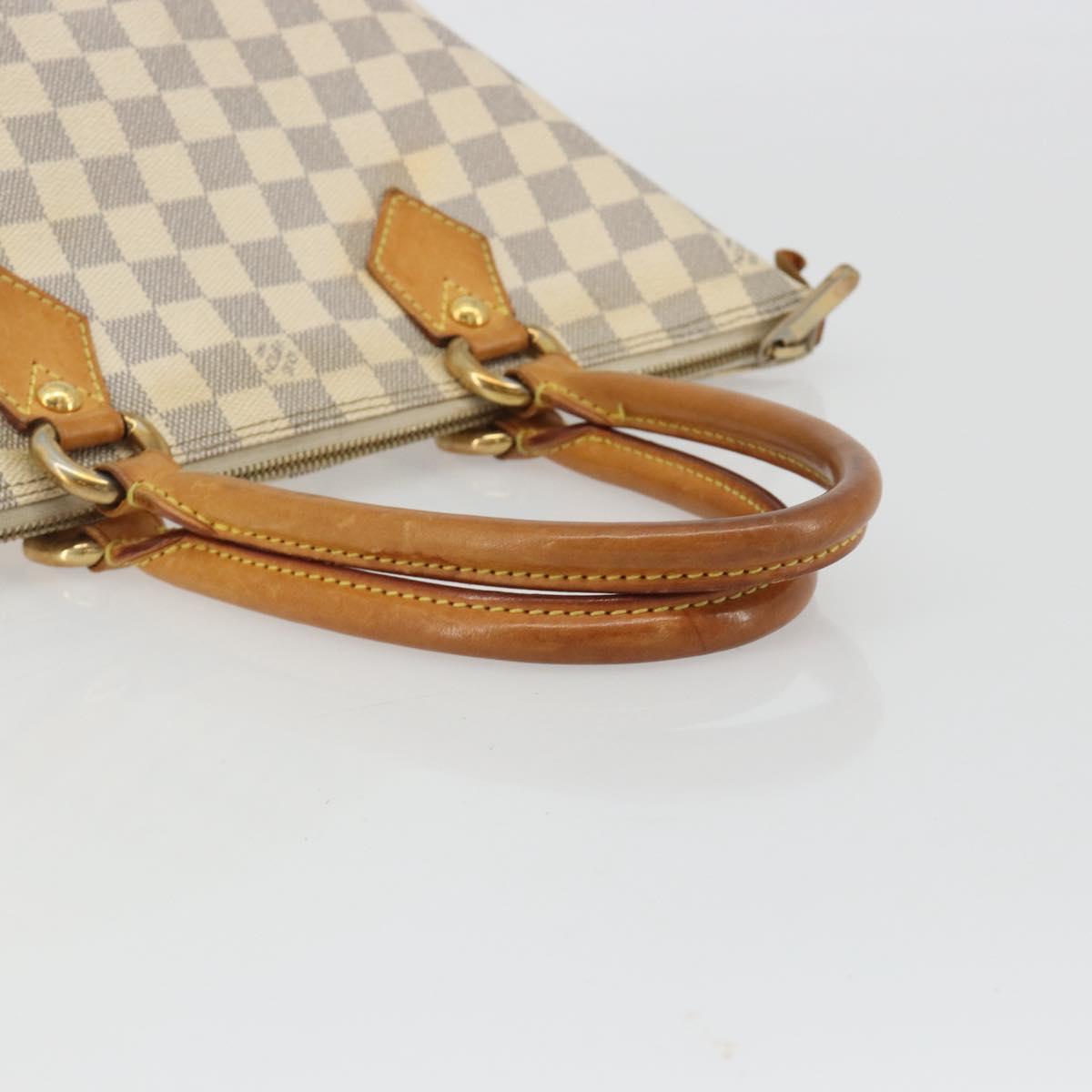 LOUIS VUITTON Damier Azur Saleya PM Tote Bag N51186 LV Auth 190633