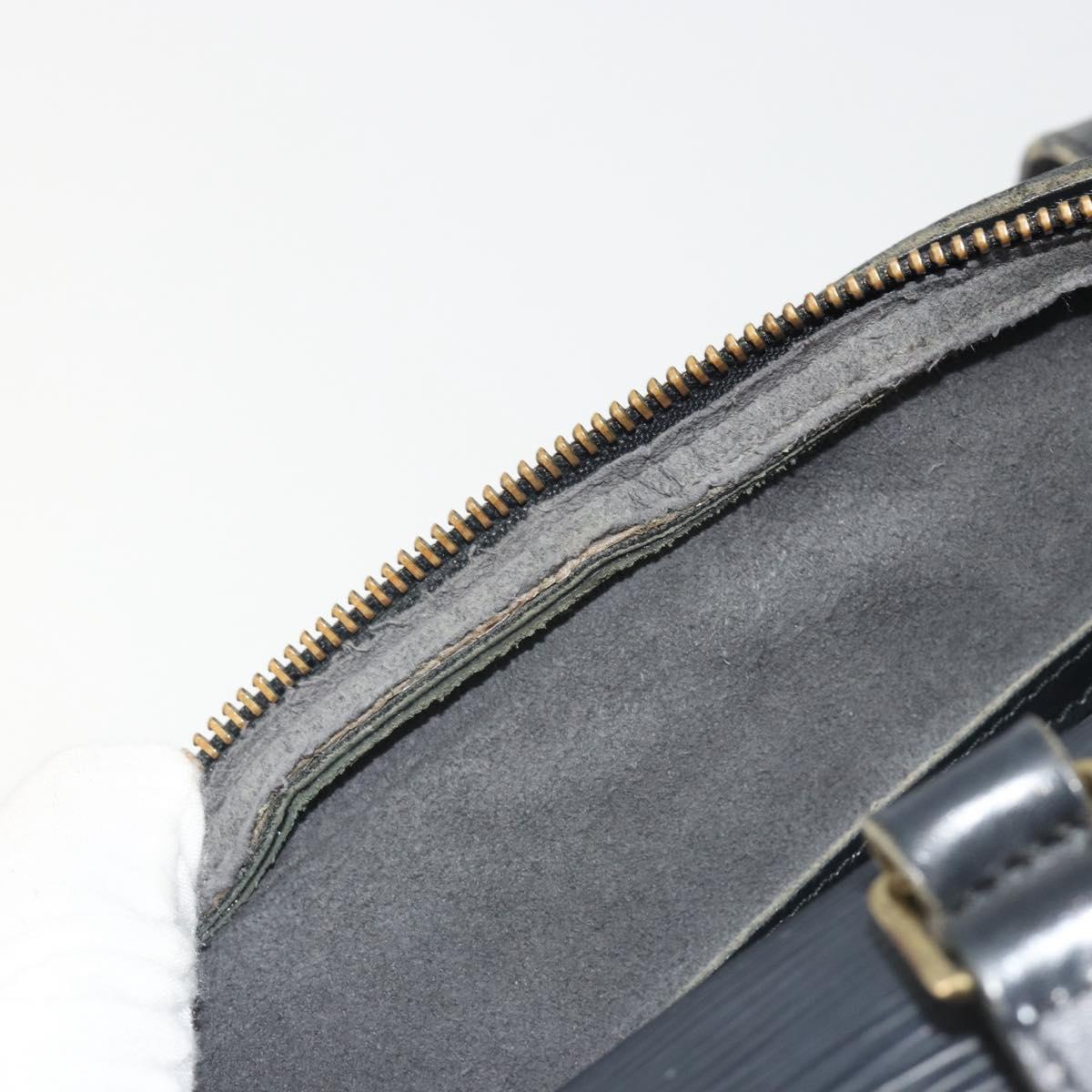 LOUIS VUITTON Epi Soufflot Hand Bag Black M52222 LV Auth 190634