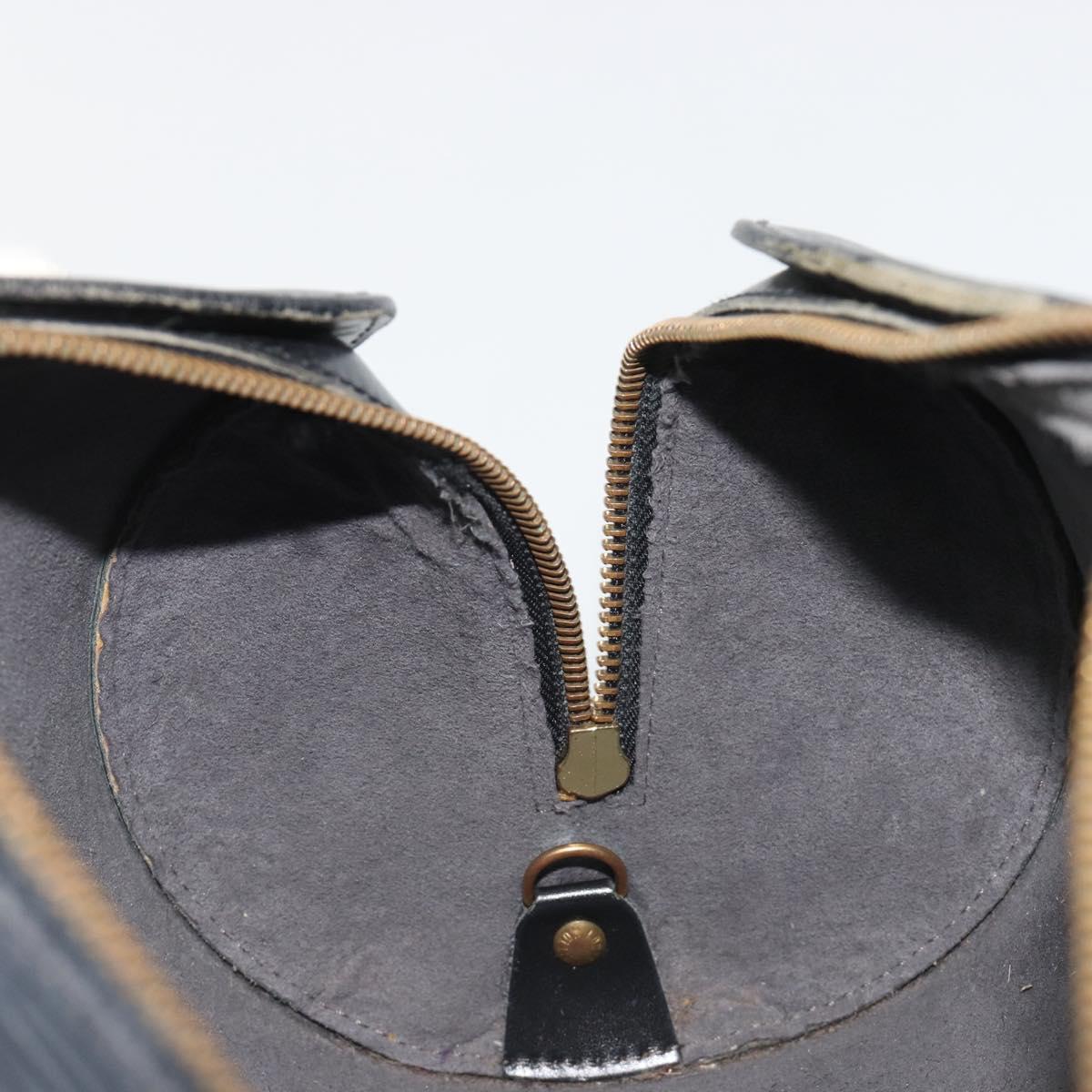 LOUIS VUITTON Epi Soufflot Hand Bag Black M52222 LV Auth 190634