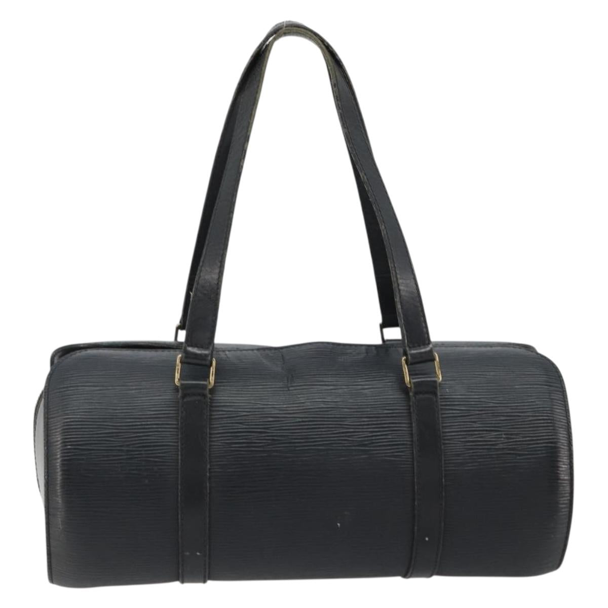 LOUIS VUITTON Epi Soufflot Hand Bag Black M52222 LV Auth 190634