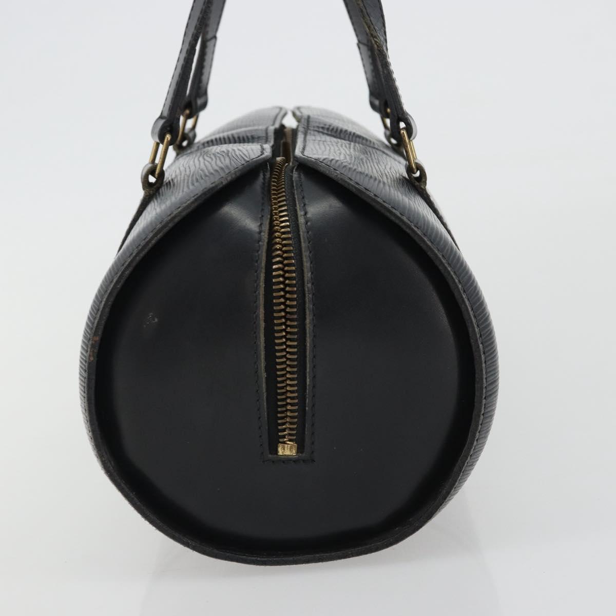 LOUIS VUITTON Epi Soufflot Hand Bag Black M52222 LV Auth 190634