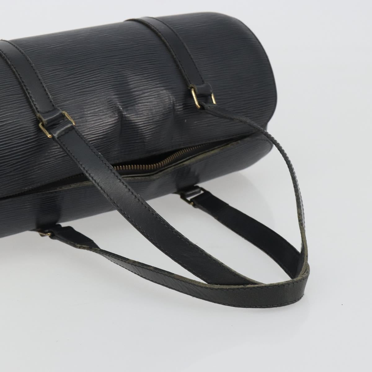 LOUIS VUITTON Epi Soufflot Hand Bag Black M52222 LV Auth 190634