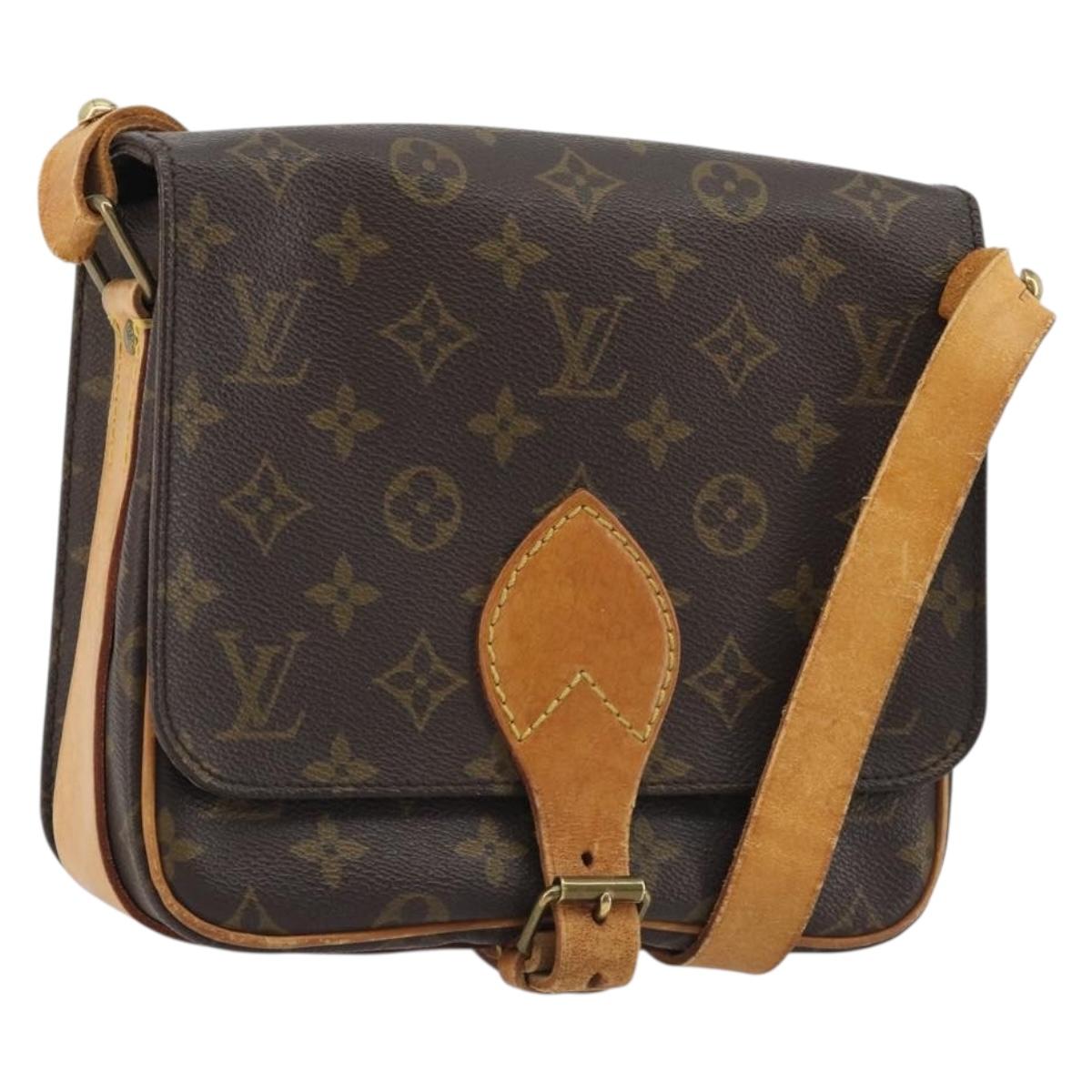 LOUIS VUITTON Monogram Cartouchiere MM Shoulder Bag M51253 LV Auth 190636