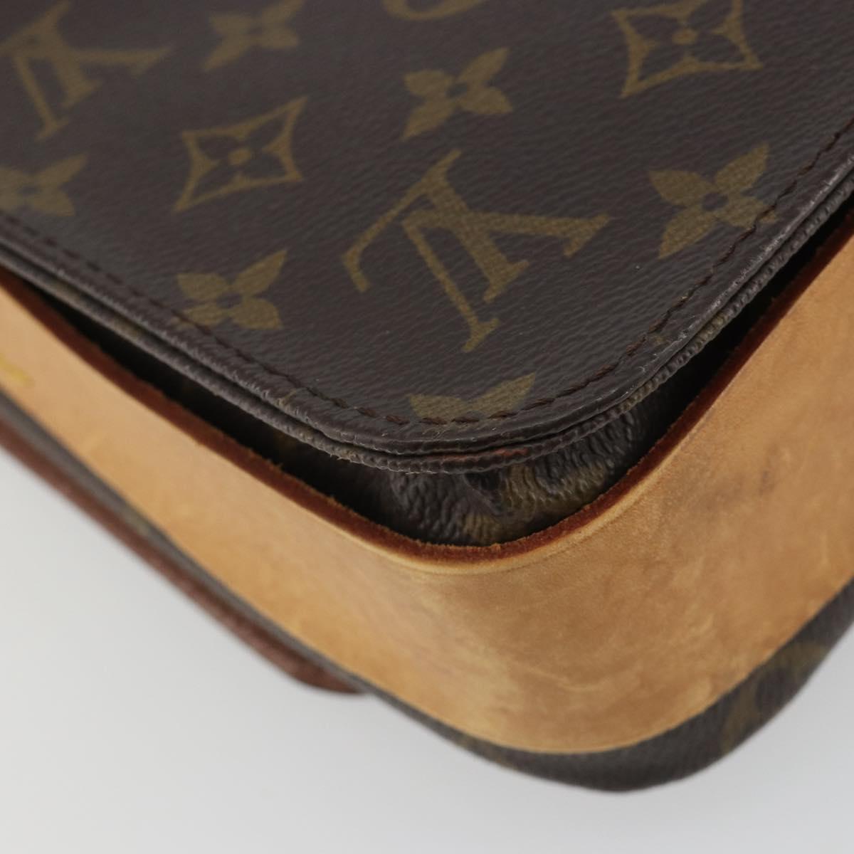 LOUIS VUITTON Monogram Cartouchiere MM Shoulder Bag M51253 LV Auth 190636
