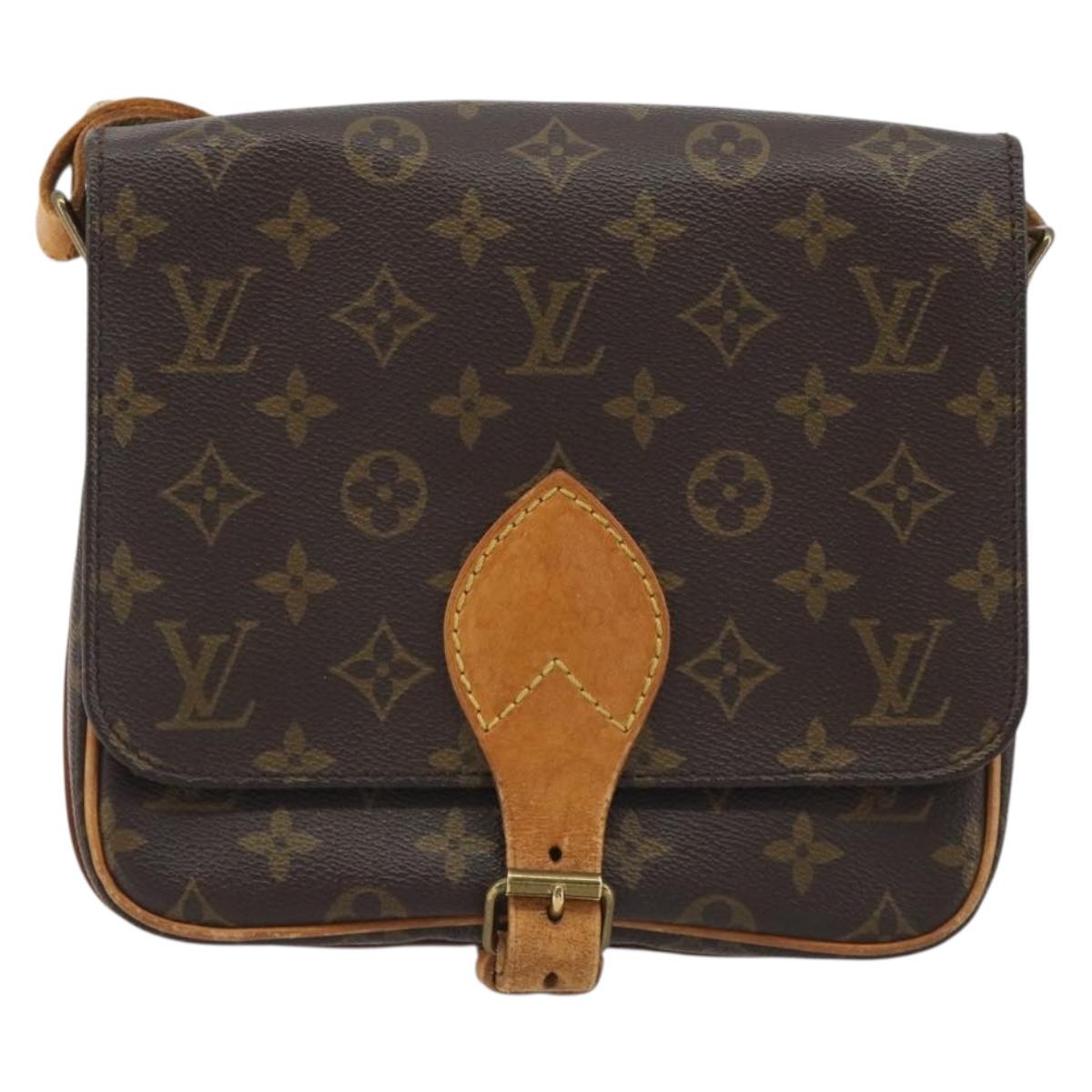 LOUIS VUITTON Monogram Cartouchiere MM Shoulder Bag M51253 LV Auth 190636