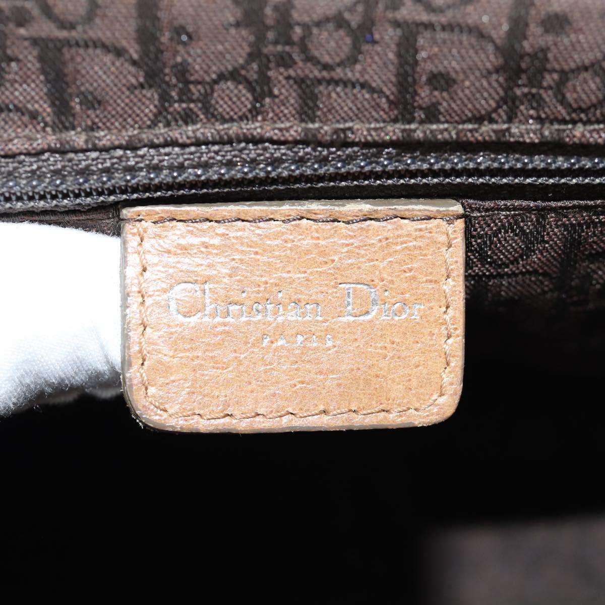 Christian Dior Boston Bag Canvas Multicolor Silver Auth 190638M
