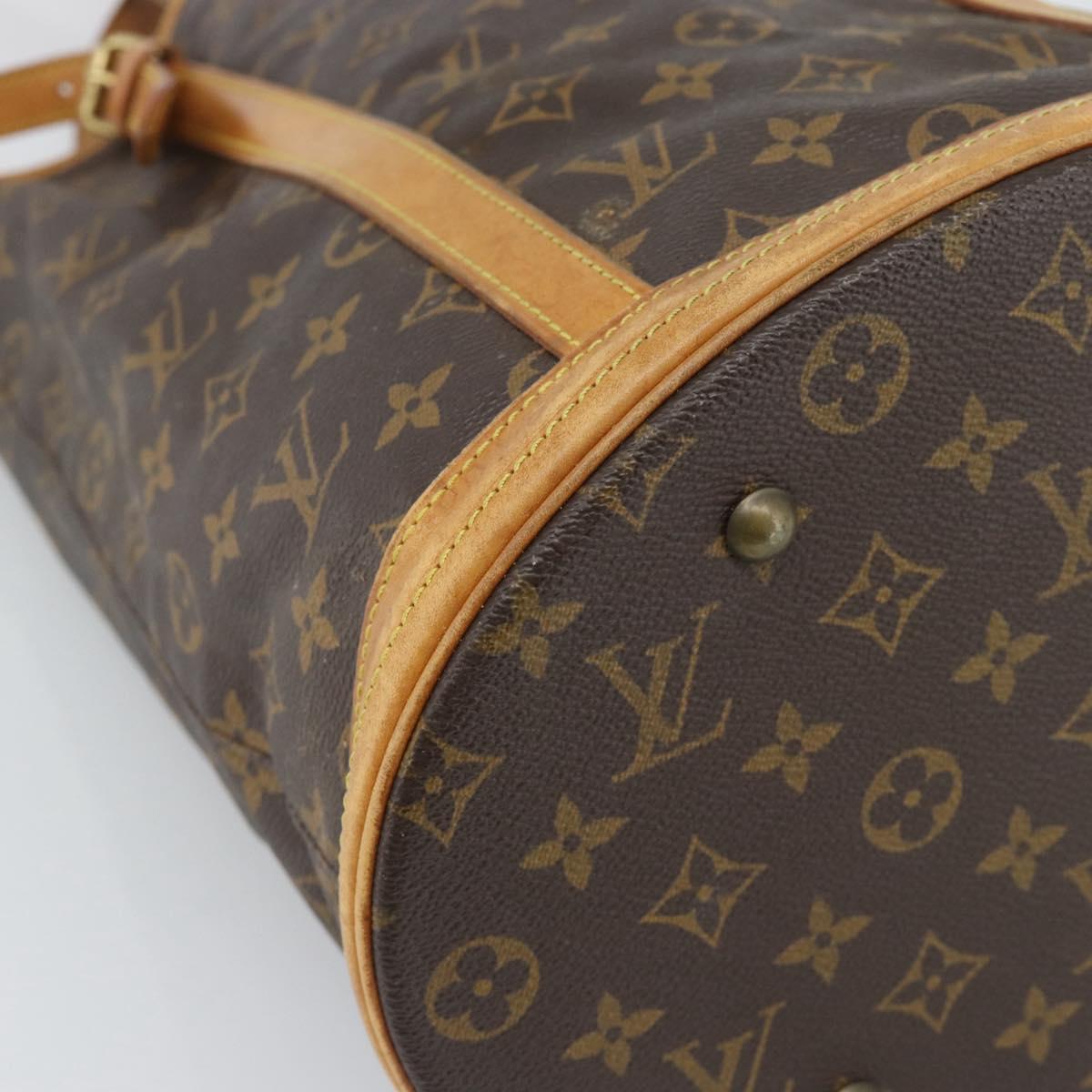 LOUIS VUITTON Monogram Bucket GM Shoulder Bag M42236 LV Auth 190639