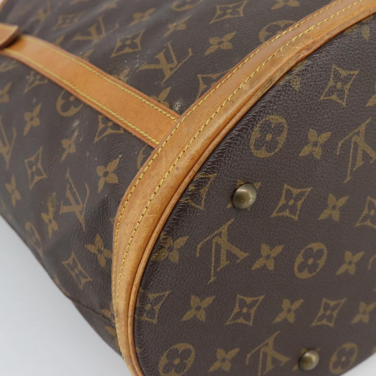 LOUIS VUITTON Monogram Bucket GM Shoulder Bag M42236 LV Auth 190639