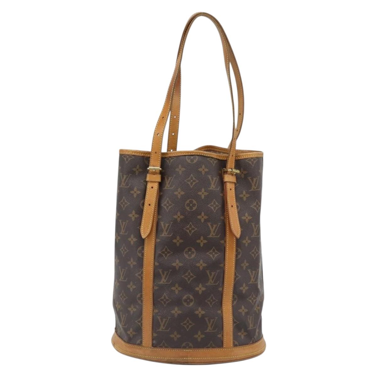 LOUIS VUITTON Monogram Bucket GM Shoulder Bag M42236 LV Auth 190639