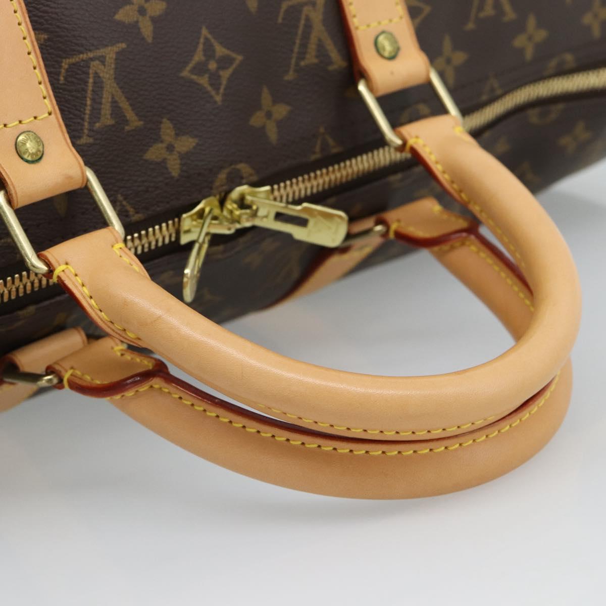 LOUIS VUITTON Monogram Keepall 50 Boston Bag M41426 LV Auth 190644