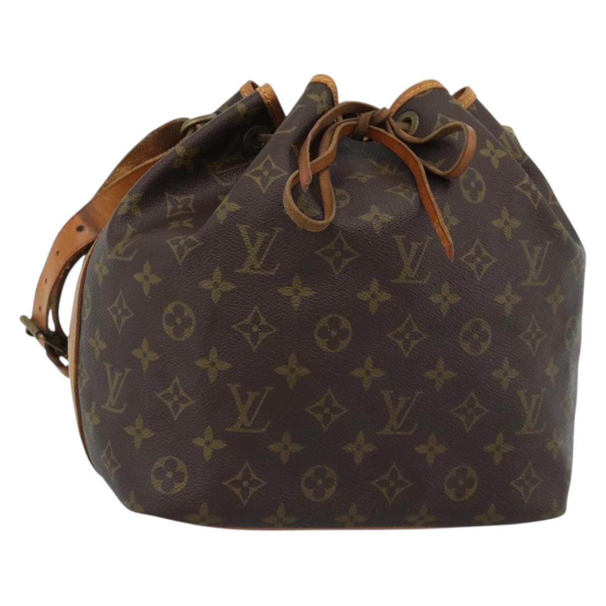 LOUIS VUITTON Monogram Petit Noe Shoulder Bag M42226 LV Auth 190645A