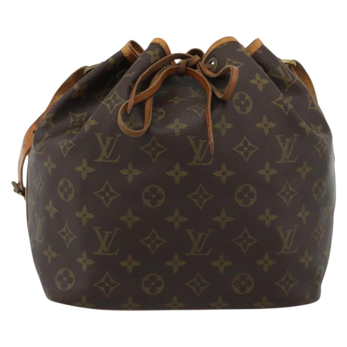 LOUIS VUITTON Monogram Petit Noe Shoulder Bag M42226 LV Auth 190645A