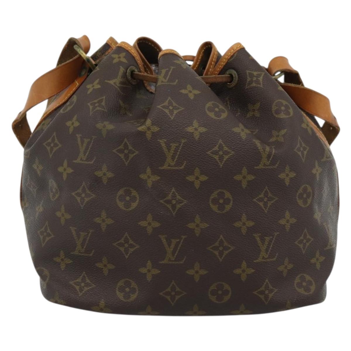 LOUIS VUITTON Monogram Petit Noe Shoulder Bag M42226 LV Auth 190645A