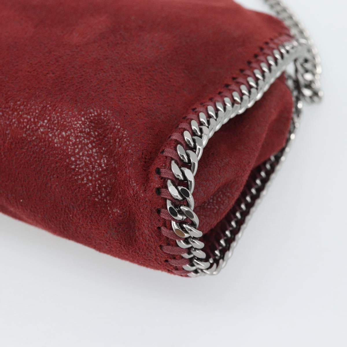 Stella MacCartney Chain Falabella Tiny Bag Polyester 2way Bordeaux Auth 190646A