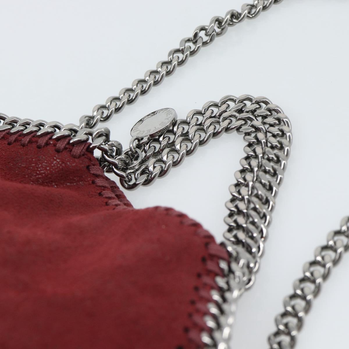 Stella MacCartney Chain Falabella Tiny Bag Polyester 2way Bordeaux Auth 190646A