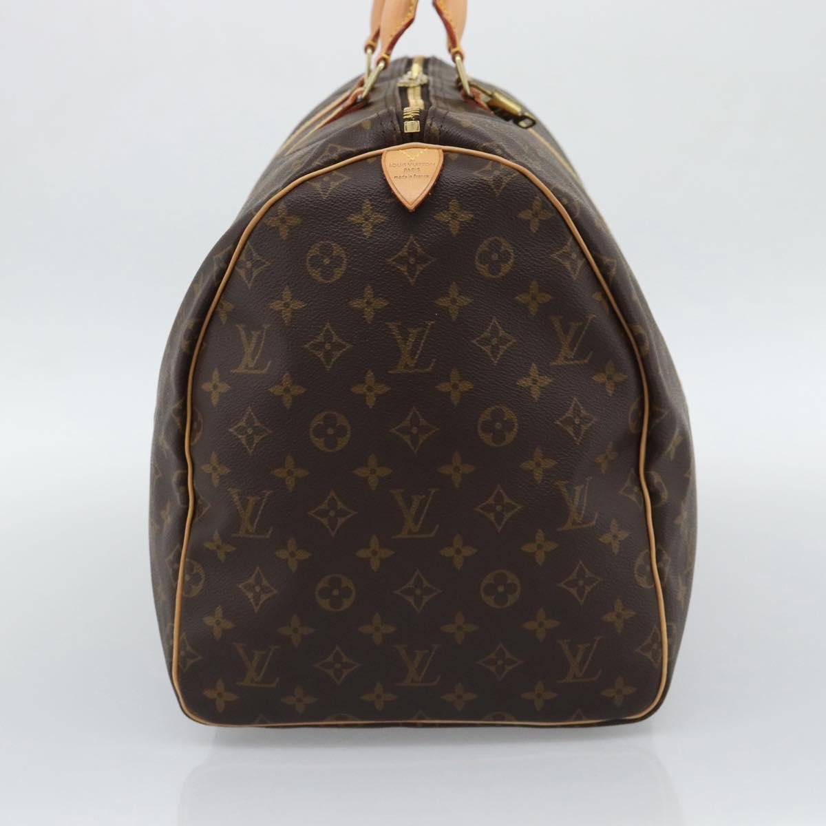 LOUIS VUITTON Monogram Keepall 55 Boston Bag M41424 LV Auth 190647A