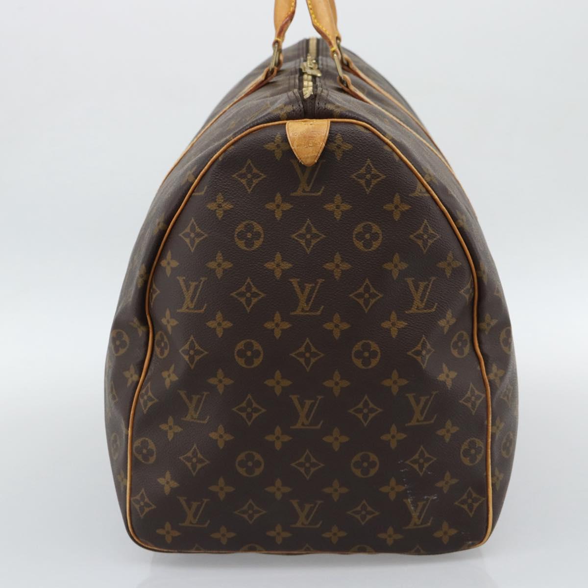 LOUIS VUITTON Monogram Keepall 60 Boston Bag M41422 LV Auth 190648