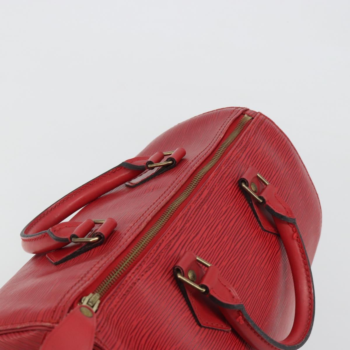 LOUIS VUITTON Epi Speedy 35 Hand Bag Castilian Red M42997 LV Auth 190649A