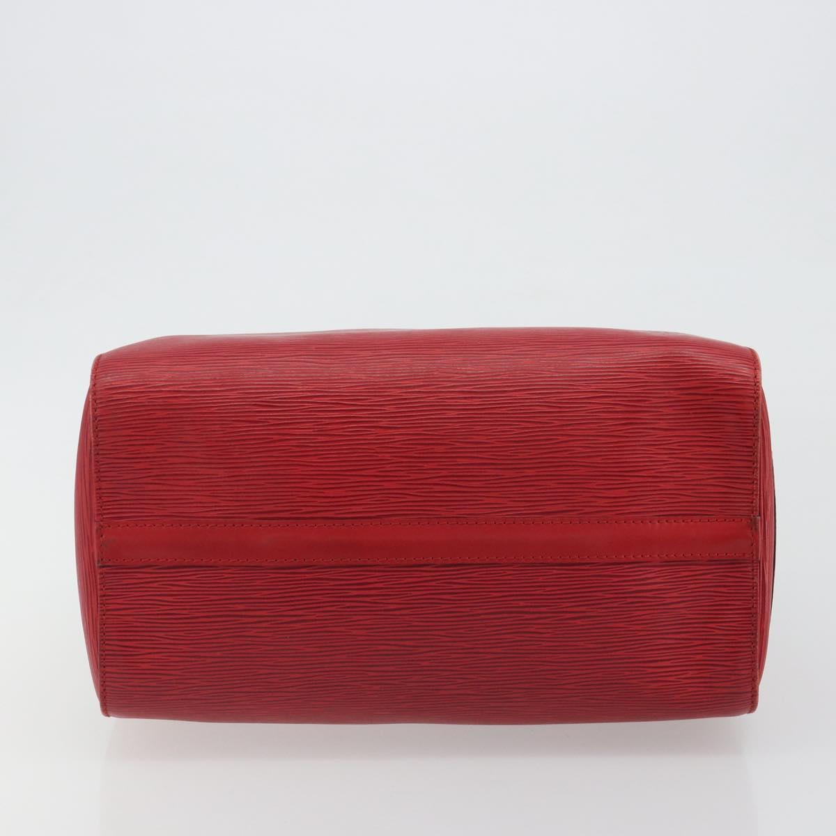 LOUIS VUITTON Epi Speedy 35 Hand Bag Castilian Red M42997 LV Auth 190649A