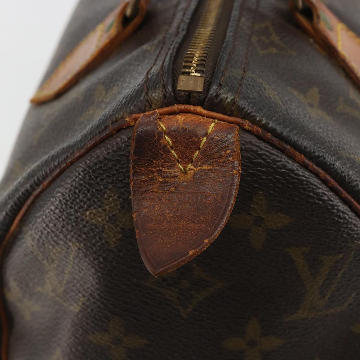LOUIS VUITTON Monogram Speedy 25 Hand Bag M41528 LV Auth 190651
