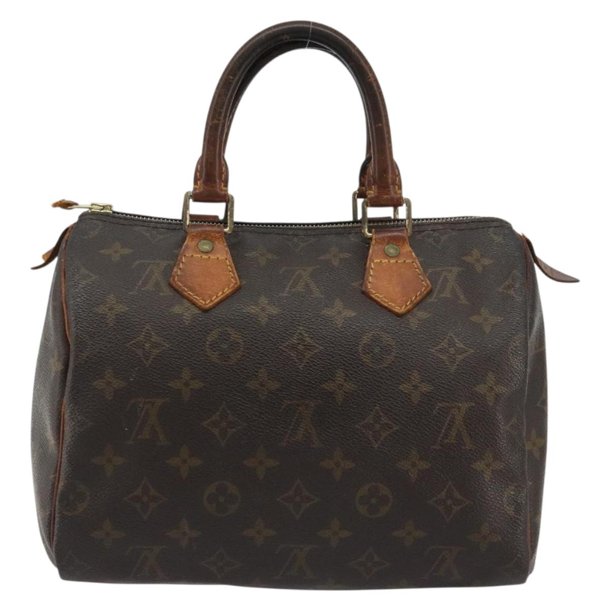 LOUIS VUITTON Monogram Speedy 25 Hand Bag M41528 LV Auth 190651