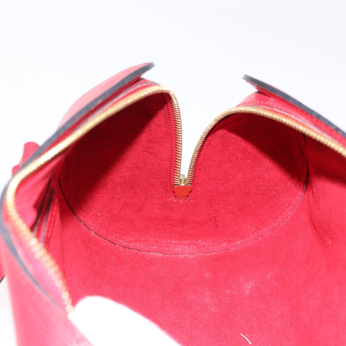 LOUIS VUITTON Epi Soufflot Hand Bag Red M52227 LV Auth 190657V