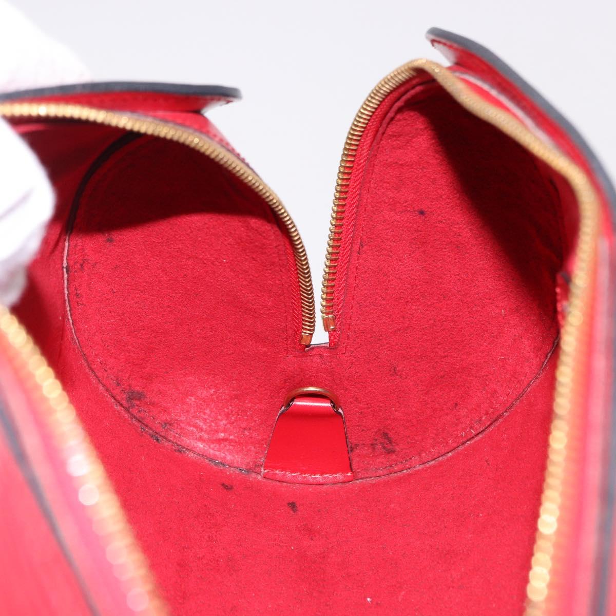 LOUIS VUITTON Epi Soufflot Hand Bag Red M52227 LV Auth 190657V