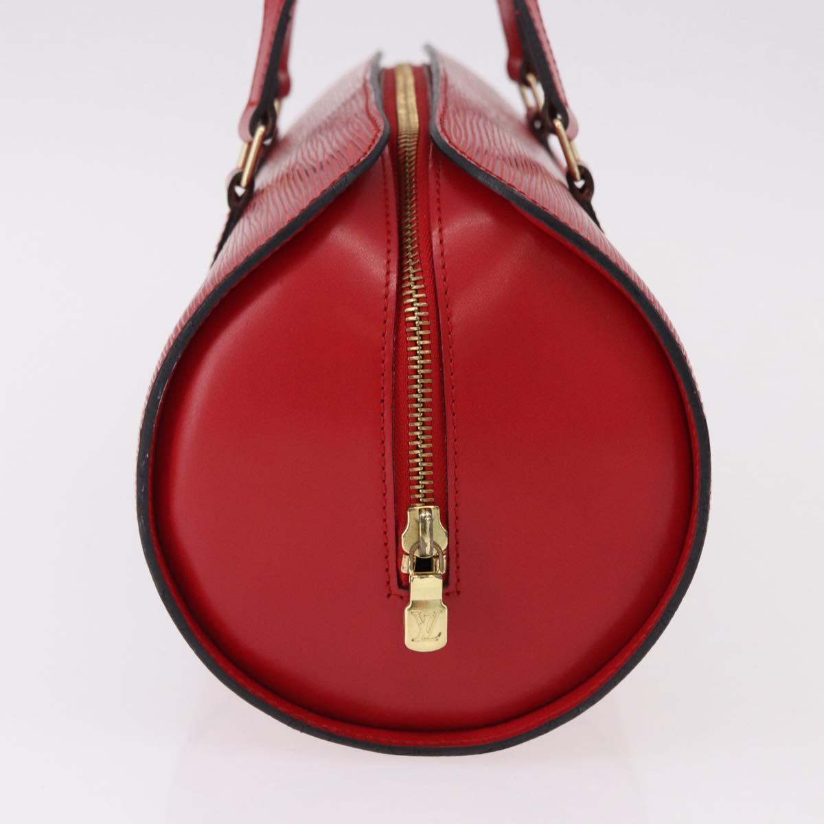 LOUIS VUITTON Epi Soufflot Hand Bag Red M52227 LV Auth 190657V