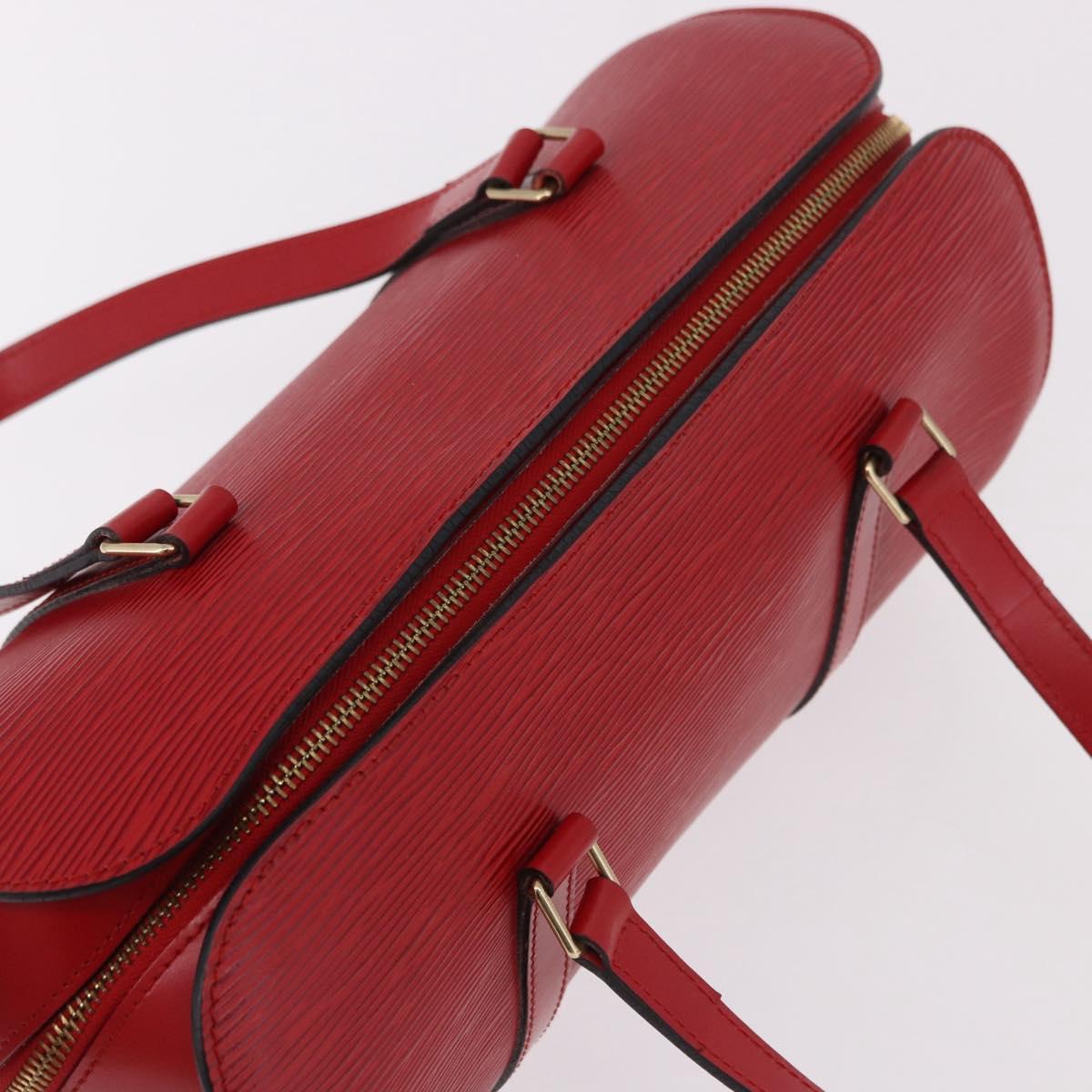LOUIS VUITTON Epi Soufflot Hand Bag Red M52227 LV Auth 190657V