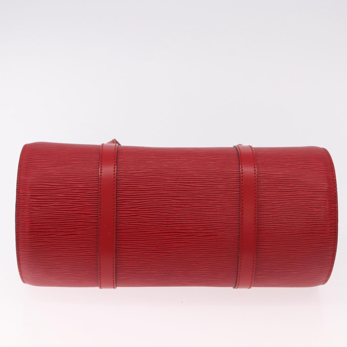 LOUIS VUITTON Epi Soufflot Hand Bag Red M52227 LV Auth 190657V
