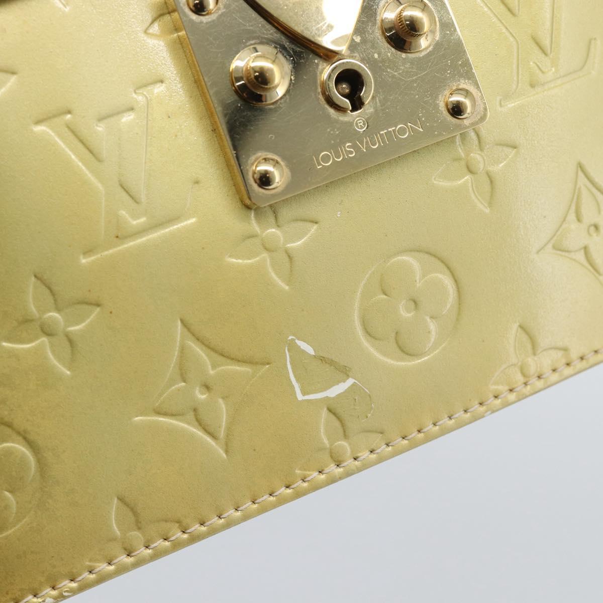 LOUIS VUITTON Monogram Vernis Spring street Hand Bag Gris M91029 LV Auth 190661
