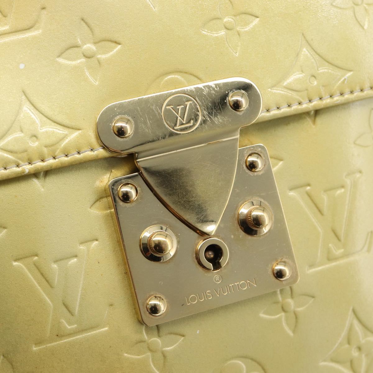 LOUIS VUITTON Monogram Vernis Spring street Hand Bag Gris M91029 LV Auth 190661